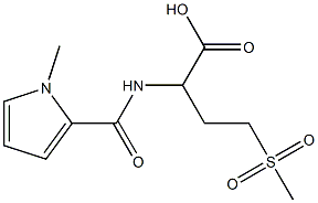 4-methanesulfonyl-2-[(1-methyl-1H-pyrrol-2-yl)formamido]butanoic acid,,结构式