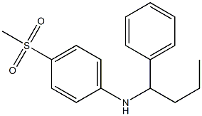 4-methanesulfonyl-N-(1-phenylbutyl)aniline 结构式