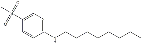 4-methanesulfonyl-N-octylaniline Struktur