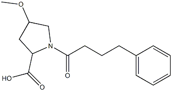4-methoxy-1-(4-phenylbutanoyl)pyrrolidine-2-carboxylic acid