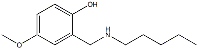 4-methoxy-2-[(pentylamino)methyl]phenol Structure