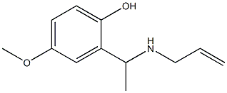 4-methoxy-2-[1-(prop-2-en-1-ylamino)ethyl]phenol,,结构式