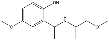 4-methoxy-2-{1-[(1-methoxypropan-2-yl)amino]ethyl}phenol 结构式