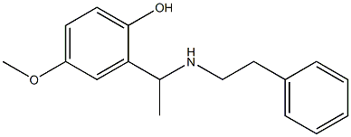 4-methoxy-2-{1-[(2-phenylethyl)amino]ethyl}phenol