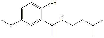 4-methoxy-2-{1-[(3-methylbutyl)amino]ethyl}phenol Structure