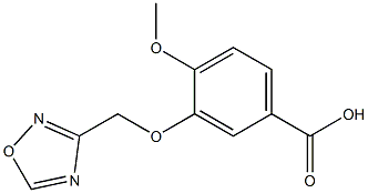 4-methoxy-3-(1,2,4-oxadiazol-3-ylmethoxy)benzoic acid Structure