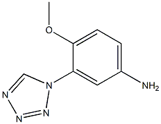 4-methoxy-3-(1H-tetrazol-1-yl)aniline Structure