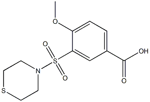  4-methoxy-3-(thiomorpholine-4-sulfonyl)benzoic acid