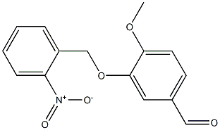 4-methoxy-3-[(2-nitrobenzyl)oxy]benzaldehyde Struktur