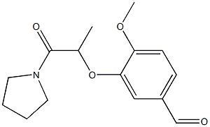 4-methoxy-3-{[1-oxo-1-(pyrrolidin-1-yl)propan-2-yl]oxy}benzaldehyde