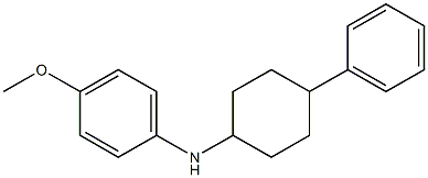 4-methoxy-N-(4-phenylcyclohexyl)aniline Struktur