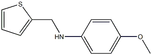 4-methoxy-N-(thiophen-2-ylmethyl)aniline Struktur