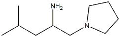 4-methyl-1-(pyrrolidin-1-yl)pentan-2-amine Struktur