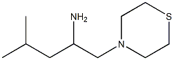 4-methyl-1-(thiomorpholin-4-yl)pentan-2-amine Struktur