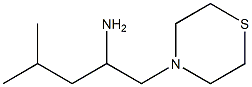  4-methyl-1-(thiomorpholin-4-yl)pentan-2-amine