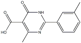 4-methyl-2-(3-methylphenyl)-6-oxo-1,6-dihydropyrimidine-5-carboxylic acid Structure