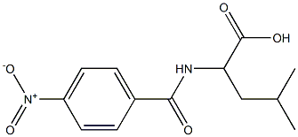 4-methyl-2-[(4-nitrobenzoyl)amino]pentanoic acid,,结构式