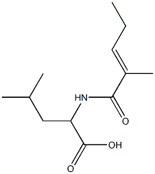 4-methyl-2-{[(2E)-2-methylpent-2-enoyl]amino}pentanoic acid
