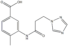 4-methyl-3-[3-(1H-1,2,4-triazol-1-yl)propanamido]benzoic acid