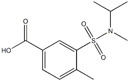 4-methyl-3-[methyl(propan-2-yl)sulfamoyl]benzoic acid Struktur