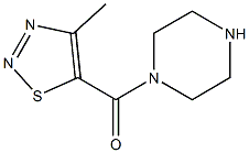 4-methyl-5-(piperazin-1-ylcarbonyl)-1,2,3-thiadiazole Struktur