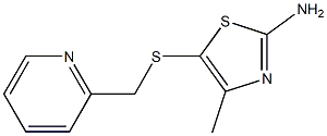 4-methyl-5-[(pyridin-2-ylmethyl)thio]-1,3-thiazol-2-amine|