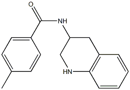 4-methyl-N-(1,2,3,4-tetrahydroquinolin-3-yl)benzamide 化学構造式