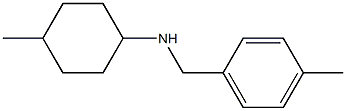 4-methyl-N-[(4-methylphenyl)methyl]cyclohexan-1-amine 化学構造式