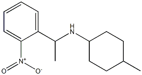 4-methyl-N-[1-(2-nitrophenyl)ethyl]cyclohexan-1-amine Struktur