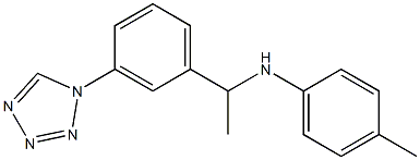 4-methyl-N-{1-[3-(1H-1,2,3,4-tetrazol-1-yl)phenyl]ethyl}aniline