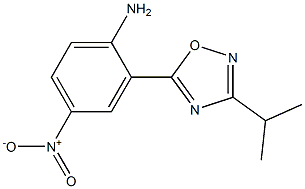 4-nitro-2-[3-(propan-2-yl)-1,2,4-oxadiazol-5-yl]aniline,,结构式