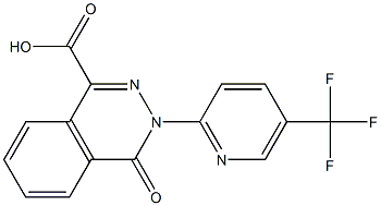 4-oxo-3-[5-(trifluoromethyl)pyridin-2-yl]-3,4-dihydrophthalazine-1-carboxylic acid|