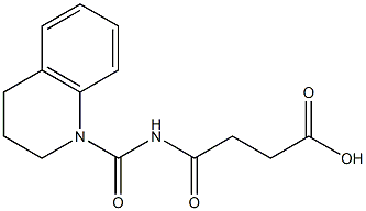 4-oxo-4-(1,2,3,4-tetrahydroquinolin-1-ylcarbonylamino)butanoic acid Struktur
