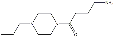 4-oxo-4-(4-propylpiperazin-1-yl)butan-1-amine,,结构式