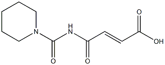 4-oxo-4-(piperidin-1-ylcarbonylamino)but-2-enoic acid Struktur