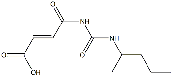 4-oxo-4-[(pentan-2-ylcarbamoyl)amino]but-2-enoic acid Structure