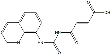4-oxo-4-[(quinolin-8-ylcarbamoyl)amino]but-2-enoic acid,,结构式