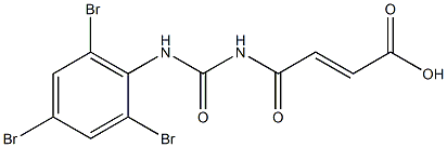 4-oxo-4-{[(2,4,6-tribromophenyl)carbamoyl]amino}but-2-enoic acid Struktur