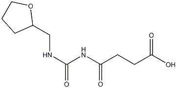 4-oxo-4-{[(oxolan-2-ylmethyl)carbamoyl]amino}butanoic acid,,结构式