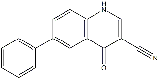 4-oxo-6-phenyl-1,4-dihydroquinoline-3-carbonitrile Structure