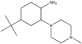 4-tert-butyl-2-(4-methylpiperazin-1-yl)cyclohexanamine Structure