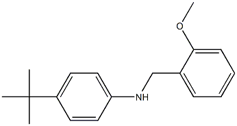 4-tert-butyl-N-[(2-methoxyphenyl)methyl]aniline 化学構造式