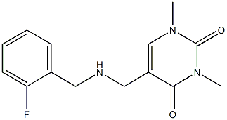 5-({[(2-fluorophenyl)methyl]amino}methyl)-1,3-dimethyl-1,2,3,4-tetrahydropyrimidine-2,4-dione