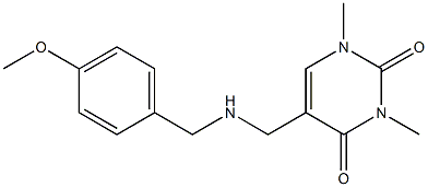 5-({[(4-methoxyphenyl)methyl]amino}methyl)-1,3-dimethyl-1,2,3,4-tetrahydropyrimidine-2,4-dione