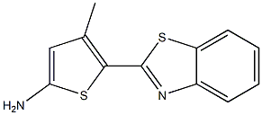 5-(1,3-benzothiazol-2-yl)-4-methylthien-2-ylamine Structure