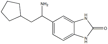 5-(1-amino-2-cyclopentylethyl)-2,3-dihydro-1H-1,3-benzodiazol-2-one Structure