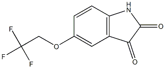 5-(2,2,2-trifluoroethoxy)-1H-indole-2,3-dione Structure