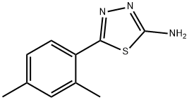 5-(2,4-dimethylphenyl)-1,3,4-thiadiazol-2-amine Struktur