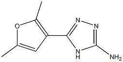 5-(2,5-dimethylfuran-3-yl)-4H-1,2,4-triazol-3-amine,,结构式