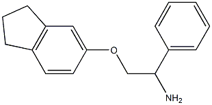 5-(2-amino-2-phenylethoxy)-2,3-dihydro-1H-indene Structure